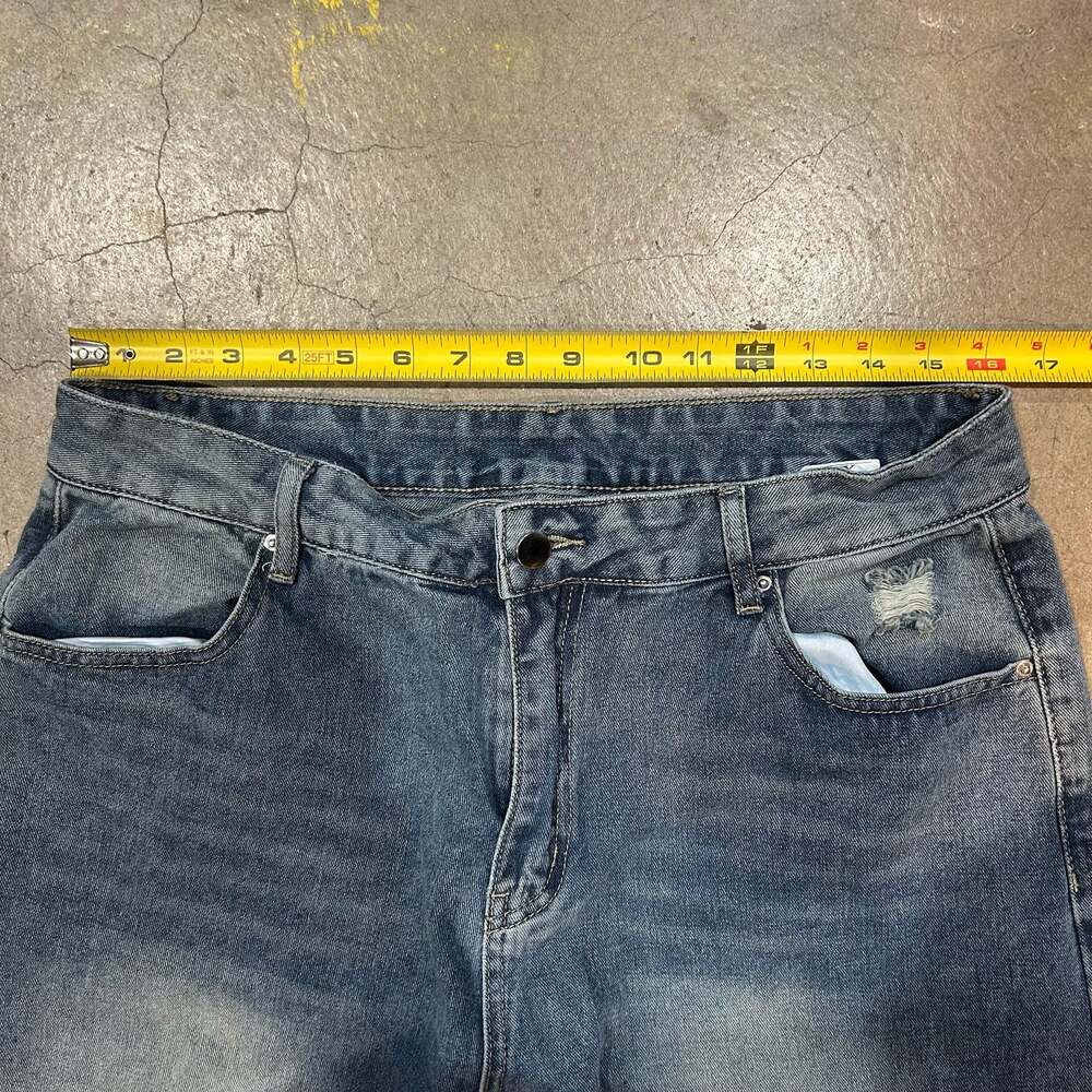 Edikted Skater Girl Washed Low Rise Baggy Wide Leg Jeans - Picture 3 of 4